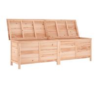 Berkfield Home Garden Storage Box 198.5x50x56.5 cm Solid Wood Fir in Light Tan Berkfield Home Light Tan 198.5x50x56.5 cm