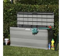 Berkfield Home Garden Storage Box Grey 117x45x56 cm | Size: 117 x 45 x 56 cm Berkfield Home Grey 117 x 45 x 56 cm