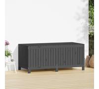 Berkfield Home Garden Storage Box Grey 147x68x64 cm Solid Wood Pine | Size: 147 x 68 x 64 cm Berkfield Home Grey 147 x 68 x 64 cm