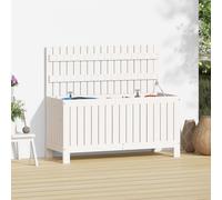 Berkfield Home Garden Storage Box White 108x42.5x54 cm Solid Wood Pine Berkfield Home White 108x42.5x54 cm