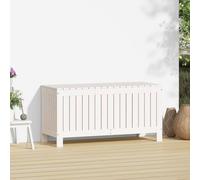 Berkfield Home Garden Storage Box White 108x42.5x54 cm Solid Wood Pine Berkfield Home White 108x42.5x54 cm