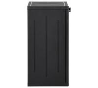 Berkfield Home Garden Storage Cabinet Black 65x45x88 cm PP Rattan | Size: 65 x 45 x 88 cm Berkfield Home Black 65 x 45 x 88 cm