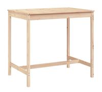 Berkfield Home Garden Table 121x82.5x110 cm Solid Wood Pine in Light Tan Berkfield Home Light Tan 121x82.5x110 cm