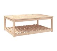 Berkfield Home Garden Table 121x82.5x45 cm Solid Wood Pine in Light Tan Berkfield Home Light Tan 121x82.5x45 cm