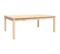 Berkfield Home Garden Table 121x82.5x45 cm Solid Wood Pine in Light Tan Berkfield Home Light Tan 121x82.5x45 cm