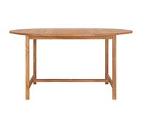 Berkfield Home Garden Table 150x76 cm Solid Teak Wood in Brown Berkfield Home Brown 150x76 cm