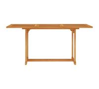 Berkfield Home Garden Table 150x90x75 cm Solid Teak Wood in Tan | Size: 150 x 90 x 75 cm Berkfield Home Tan 150 x 90 x 75 cm