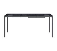 Berkfield Home Garden Table Anthracite 165x80x72 cm Steel in Black | Size: 165 x 80 x 72 cm Berkfield Home Black 165 x 80 x 72 cm