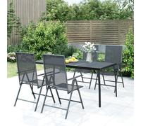 Berkfield Home Garden Table Anthracite 165x80x72 cm Steel Mesh in Black | Size: 165 x 80 x 72 cm Berkfield Home Black 165 x 80 x 72 cm