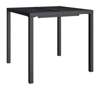 Berkfield Home Garden Table Anthracite 80x80x72 cm Steel in Black | Size: 80 x 80 x 72 cm Berkfield Home Black 80 x 80 x 72 cm