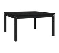 Berkfield Home Garden Table Black 82.5x82.5x45 cm Solid Wood Pine Berkfield Home Black 82.5x82.5x45 cm