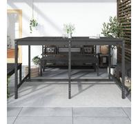 Berkfield Home Garden Table Grey 203.5x90x110 cm Solid Wood Pine Berkfield Home Grey 203.5x90x110 cm