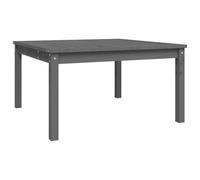 Berkfield Home Garden Table Grey 82.5x82.5x45 cm Solid Wood Pine Berkfield Home Grey 82.5x82.5x45 cm