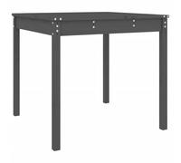 Berkfield Home Garden Table Grey 82.5x82.5x76 cm Solid Wood Pine Berkfield Home Grey 82.5x82.5x76 cm