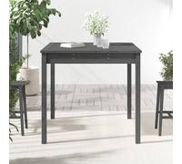 Berkfield Home Garden Table Grey 82.5x82.5x76 cm Solid Wood Pine Berkfield Home Grey 82.5x82.5x76 cm