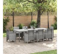 Berkfield Home Garden Table Light Grey 250x100x73 cm Poly Rattan | Size: 250 x 100 x 73 cm Berkfield Home Multicolor 250 x 100 x 73 cm