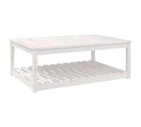 Berkfield Home Garden Table White 121x82.5x45 cm Solid Wood Pine Berkfield Home White 121x82.5x45 cm