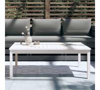 Berkfield Home Garden Table White 121x82.5x45 cm Solid Wood Pine Berkfield Home White 121x82.5x45 cm