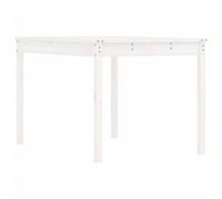 Berkfield Home Garden Table White 121x82.5x76 cm Solid Wood Pine Berkfield Home White 121x82.5x76 cm
