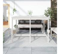 Berkfield Home Garden Table White 159.5x82.5x110 cm Solid Wood Pine Berkfield Home White 159.5x82.5x110 cm