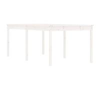 Berkfield Home Garden Table White 203.5x100x76 cm Solid Wood Pine Berkfield Home White 203.5x100x76 cm