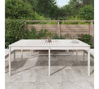 Berkfield Home Garden Table White 203.5x100x76 cm Solid Wood Pine Berkfield Home White 203.5x100x76 cm
