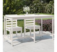 Berkfield Home Garden Table White 203.5x90x110 cm Solid Wood Pine Berkfield Home White 203.5x90x110 cm