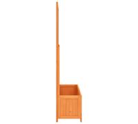 Berkfield Home Garden Trellis Planter Brown 70x30x135 cm Solid Firwood | Size: 70 x 30 x 135 cm Berkfield Home Brown 70 x 30 x 135 cm