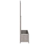 Berkfield Home Garden Trellis Planter Grey 70x30x135 cm Solid Firwood | Size: 70 x 30 x 135 cm Berkfield Home Grey 70 x 30 x 135 cm