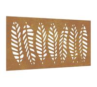 Berkfield Home Garden Wall Decoration 105x55 cm Corten Steel Leaf Design in Brown Berkfield Home Brown 105x55 cm