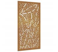 Berkfield Home Garden Wall Decoration 105x55 cm Corten Steel Leaf Design in Brown Berkfield Home Brown 105x55 cm