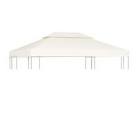 Berkfield Home Gazebo Cover Canopy Replacement 310 g / m ² Cream White 3 x 4 m Berkfield Home White