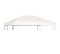 Berkfield Home Gazebo Top Cover 310 g/m ² 4x3 m Cream White Berkfield Home White