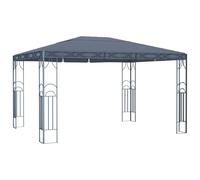 Berkfield Home Gazebo with LED String Lights 400x300 cm Anthracite in Dark Grey Berkfield Home Dark Grey 400x300 cm