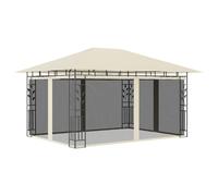 Berkfield Home Gazebo with Mosquito Net 4x3x2.73 m Cream 180 g/m ² in Beige Berkfield Home Beige