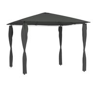 Berkfield Home Gazebo with Post Covers 3x3x2.6 m Anthracite 160 g/m ² in Black Berkfield Home Black