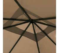 Berkfield Home Gazebo with Post Covers 3x3x2.6 m Taupe 160 g/m ² in Beige Berkfield Home Beige