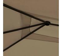 Berkfield Home Gazebo with Post Covers 3x4x2.6 m Taupe 160 g/m ² in Beige Berkfield Home Beige