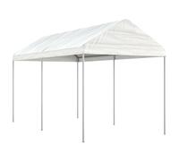 Berkfield Home Gazebo with Roof White 4.46x2.28x2.69 m Polyethylene Berkfield Home White