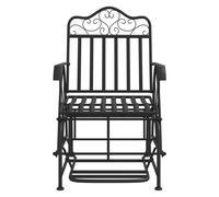 Berkfield Home Glider Bench 61 cm Black Steel Berkfield Home Black