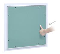 Berkfield Home Green Access Panel with Aluminium Frame & Plasterboard 300x300 mm Berkfield Home Multicolor