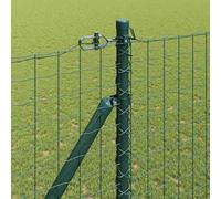 Berkfield Home Green Fence Posts with Spike 7 pcs √ò32 mm 170 cm Galvanised Steel Berkfield Home Green