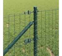 Berkfield Home Green Fence Posts with Spike 7 pcs √ò32 mm 60 cm Galvanised Steel Berkfield Home Green