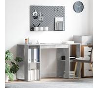 Berkfield Home Grey Computer Desk Concrete grey Berkfield Home Grey