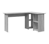 Berkfield Home Grey Computer Desk Grey Sonoma MDF Medium Storage Desk Berkfield Home Grey