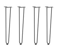 Berkfield Home Hairpin Table Legs 4 pcs Anthracite 72 cm Solid Steel in Black Berkfield Home Black