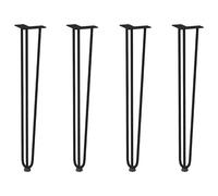 Berkfield Home Hairpin Table Legs 4 pcs Black 72 cm Solid Steel Berkfield Home Black