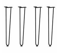 Berkfield Home Hairpin Table Legs 4 pcs Black 72 cm Solid Steel Berkfield Home Black
