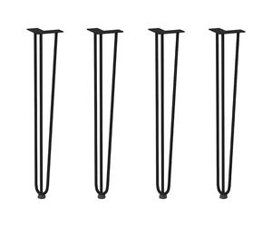 Berkfield Home Hairpin Table Legs 4 pcs Black 72 cm Solid Steel Berkfield Home Black
