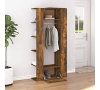 Berkfield Home Hallway Cabinet Smoked Oak 97.5x37x99 cm Engineered Wood in Brown Berkfield Home Brown 97.5x37x99 cm